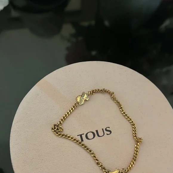 TOUS silver vermeil bracelet bear motif 7 inches lobster clasp - Picture 5 of 12
